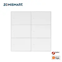 Zemismart Zigbee 4 gang Switch Scene Switches 6 Gangs Interruptor Neutral Required Work with Tuya Hub Alexa Google Home Voice