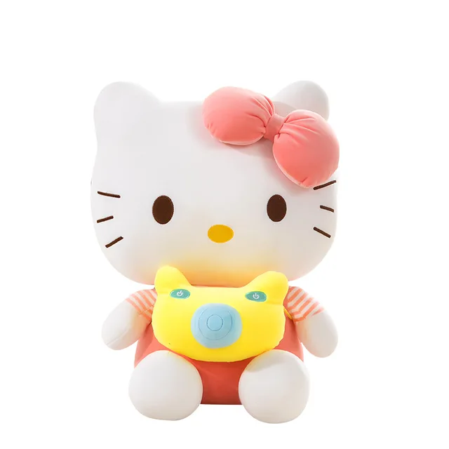 Cartoon Kawali Hello Kitty Cat Plush Toys Soft Stuffed Dolls Soothing Plush  Pillow Birthday Christmas Gifts Kids Toy - AliExpress