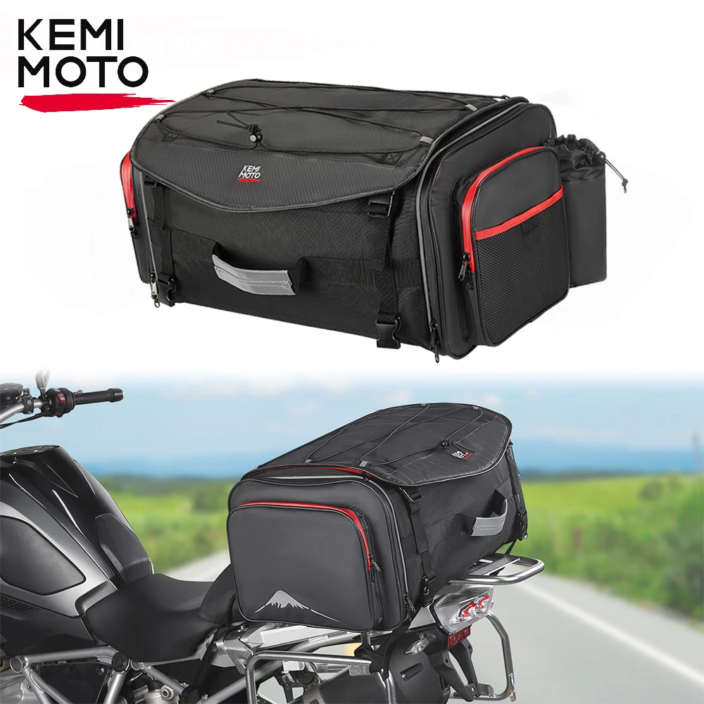 KEMIMOTOMotorcycleTailBagLuggageRackUniversalBackSeatBagsFor