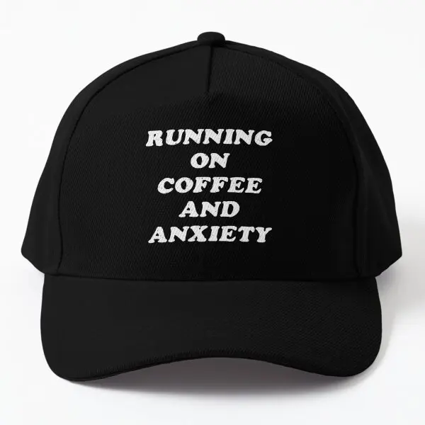 

Coffee And Anxiety Baseball Cap Hat Casual Black Casquette Snapback Women Boys Hip Hop Mens Sun Summer Czapka Printed Spring