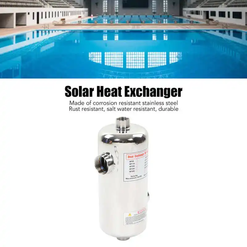 풀 열교환 기 스테인레스 스틸 액체 히터, 60/40KW, 스파, 태양열 수영장 난방, 수영장, 온도 조절기, 순환 히터