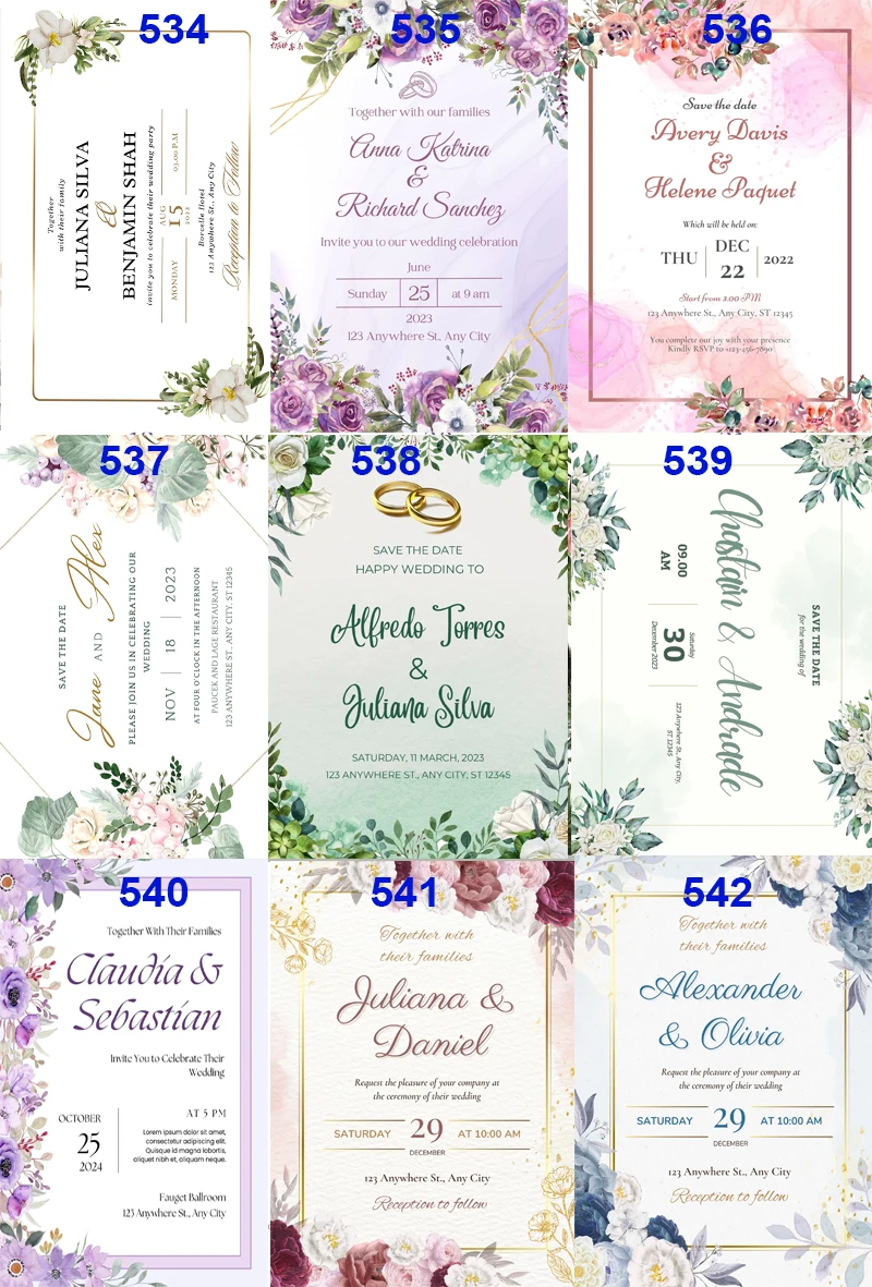 Greeting Cards Wedding Invitations 50pc 5.7x5.7inch Personalized Sweet XV Quinceanera Birthday RSVP