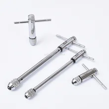 

4pcs T Type Machine Hand Screw Threading Taps Reamer Drill Tap And Die Wrench Set Taraud et filetage vis