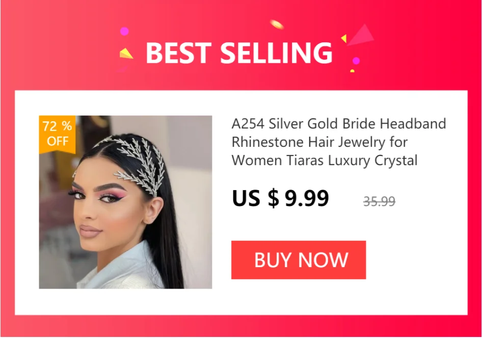 A195 Luxury Wedding Crown for Bride Rhinestone Hair Jewelry Gifts Tiaras Crystal Hair Accessories Women Headband Bridal Headwear