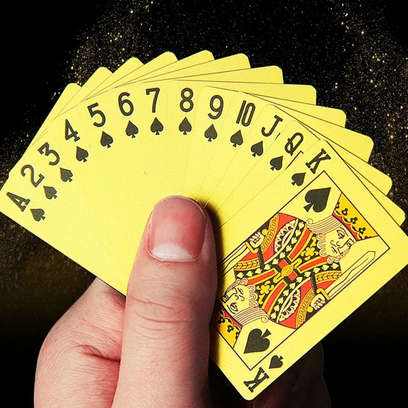 1 SET Mini Plastic Playing Cards Anti-Folding Waterproof Washable 54 Sheets 56x37mm