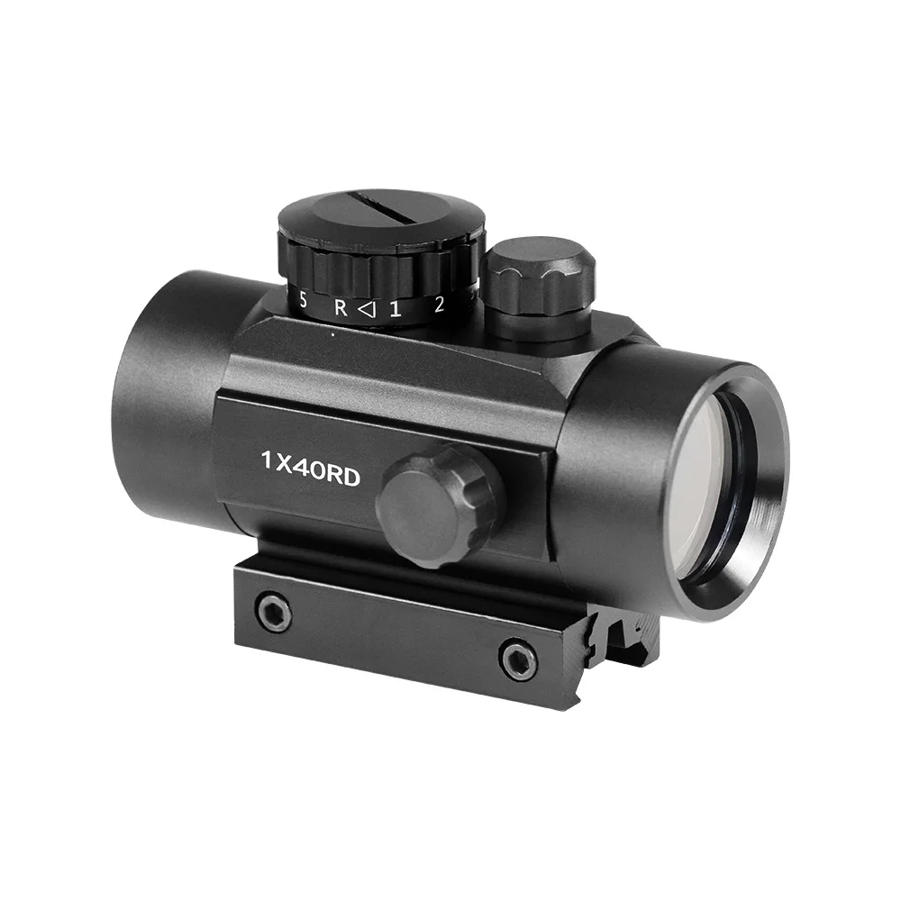 Red Green 1x40 Dot Sight Rifle Scope 11mm and 20mm Rail Hunting Optics Holographic Red Dot Sight Tactical Scope For Gun