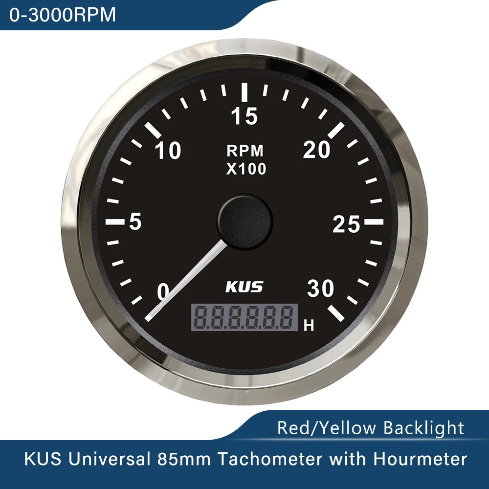  ARTILAURA Tachometer 85mm 3-3/8 Boat Tachometer Gauge
