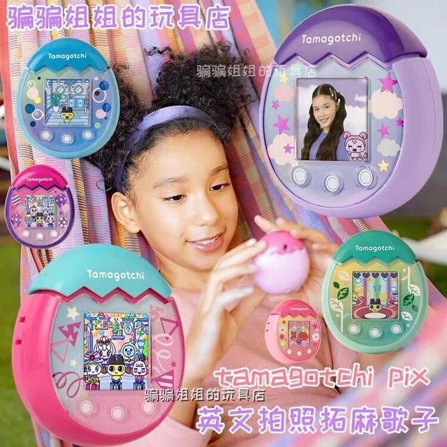 Tamagotchi Pix - Floral (Pink) Electronic Pet 