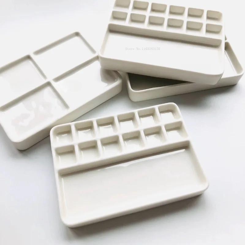 画材収納箱 水彩絵の具 水彩絵の具収納ボックス,旅行用セラミックパレット,ノート