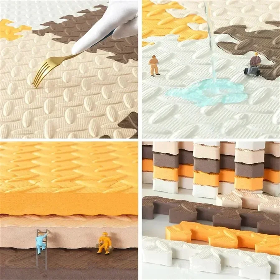 Thickened 2.5cm Puzzle Mat Baby Play Mats  baby gym Children Room Activities Mat For Baby Interlock Floor Carpet 30*30CM 3