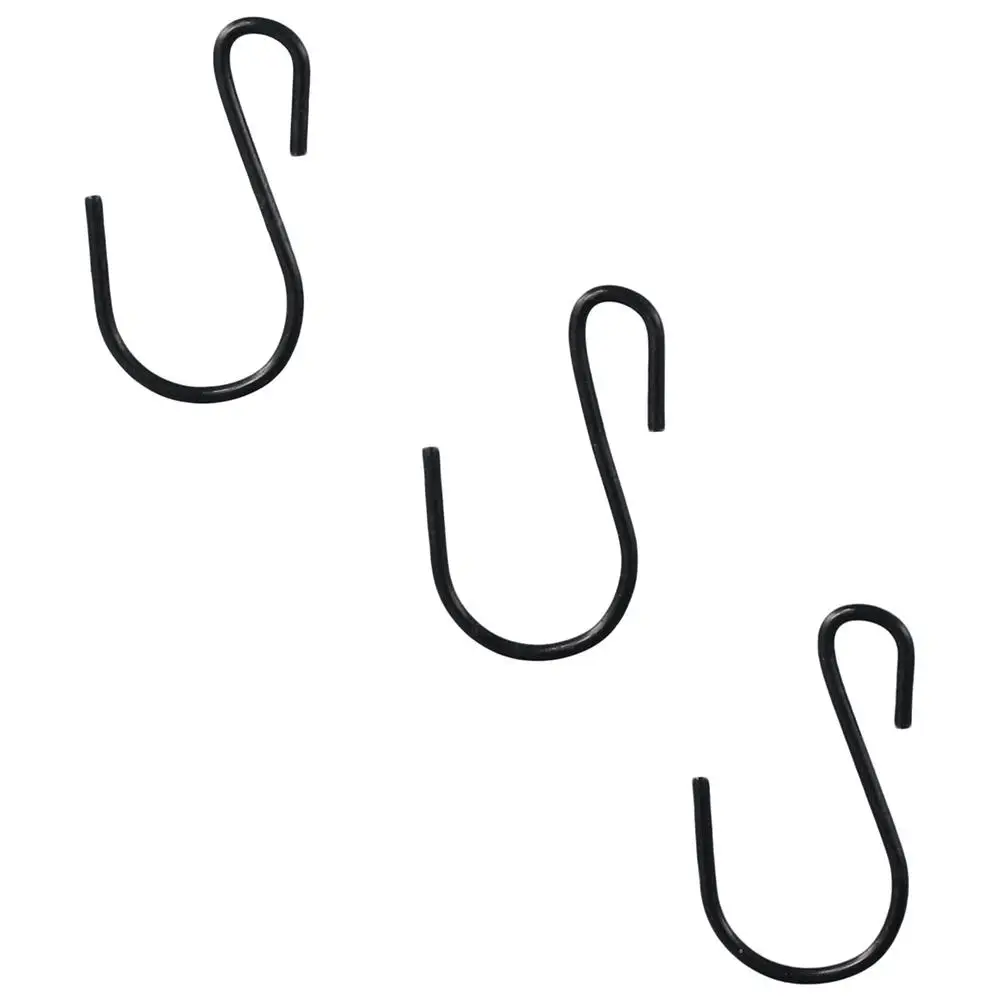 Description Picture 4 of item120Pcs Heavy Duty S Hook Practical Black Metal Ornament Storage Hooks Mini 1 Inch Hanging Hooks Hanging Plants Clothes