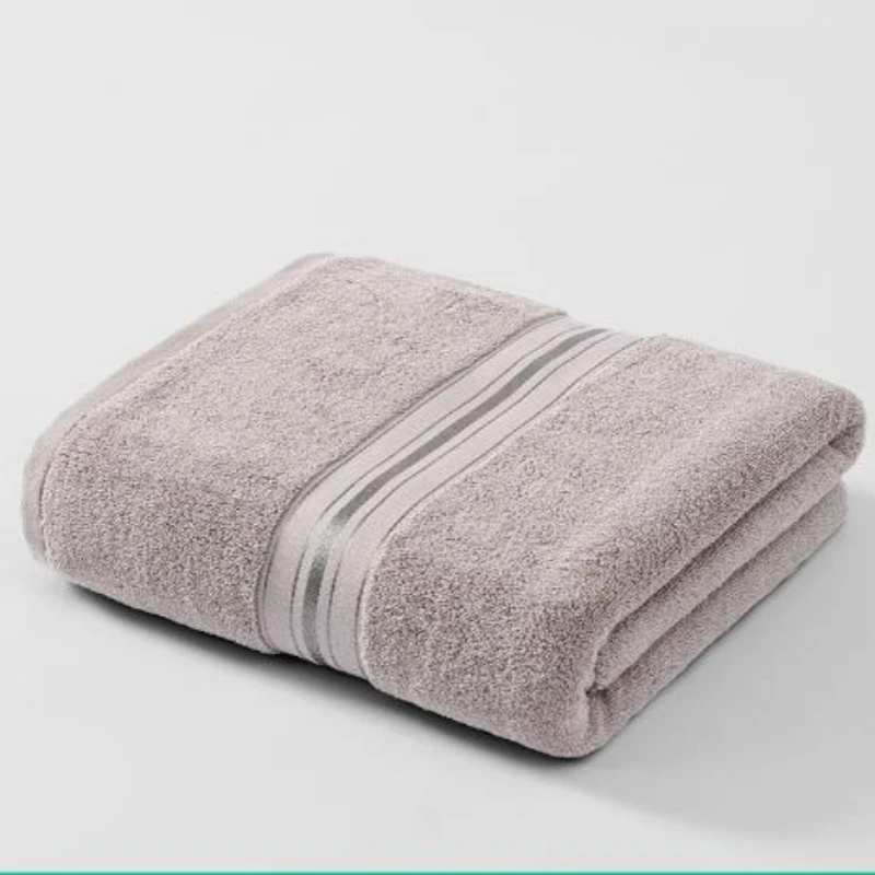 Bath towel pure cotton 600G household quick drying water absorbent beach bath towel cotton set