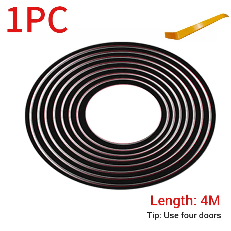 Enhanced Car Door Window Weatherproof Seal Strip - Noise Reduction & Insulation Rubber Strip