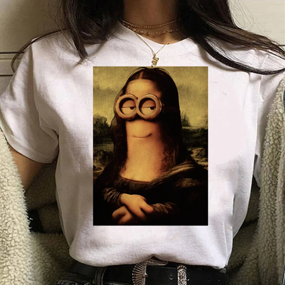 Mona Lisa Tshirt Donna Graphic T-Shirt Girl Graphic Designer Streetwear Abbigliamento