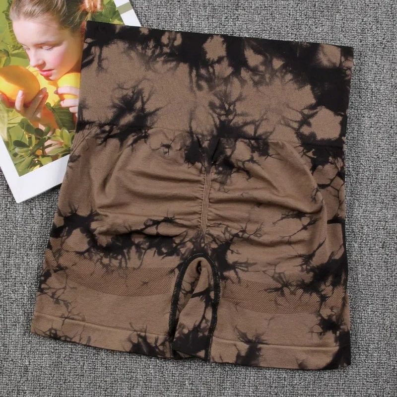 Tie Dye Summer Women's 2024 New Patchwork Printed Fashion Elegant Slim Minimalist Comfortable Casual All-match Sports Shorts