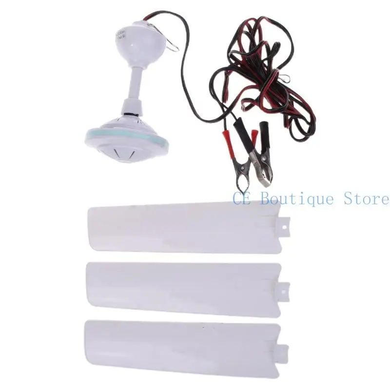 Portable Outdoor Ceiling Fan for Camping and Gazebo - Battery Powered