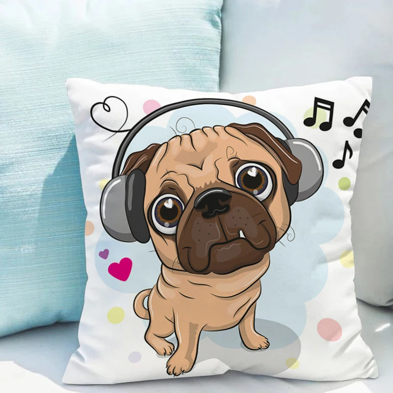 

Pet Dog Double-sided Printing Couch Pillows Sofa Pillow Cover Cushions 40x40 Cushion 50x50 Room Decor Covers Car Bedroom 40x40cm