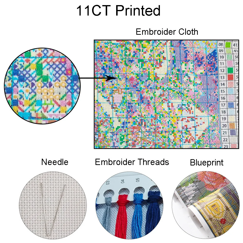 Girl Counted Cross Stitch Kits for Beginners 6 | Girl Counted Cross Stitch Kits for Beginners 6