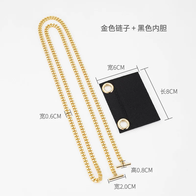 T Chain Strap Bag Inner Bags Accessories for YSL Wallet Caviar Handbags Purse  Insert Felt Liner Bag Crossbody Chain Bag Straps - AliExpress