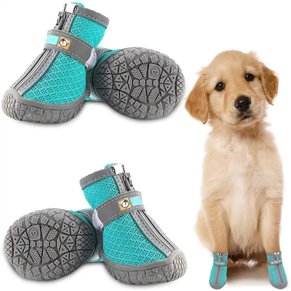 Dog Boots Waterproof Dog Shoes For Medium Large Dogs Anti Slip Dog