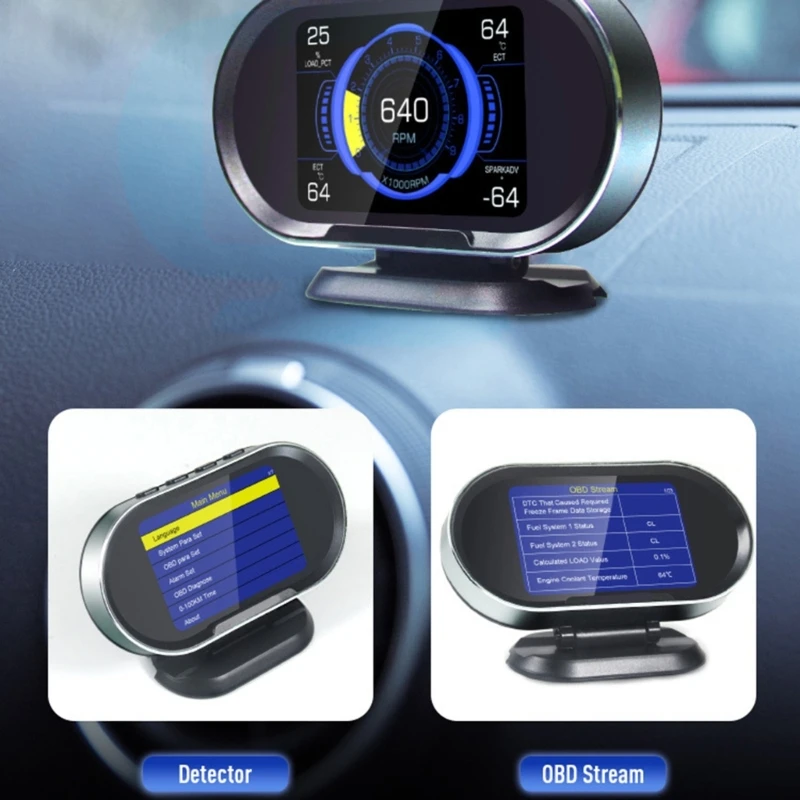 

OBD2 сканер OBDII EOBD считыватель кодов диагностический инструмент HUD проекционный дисплей 2 в 1 AOS