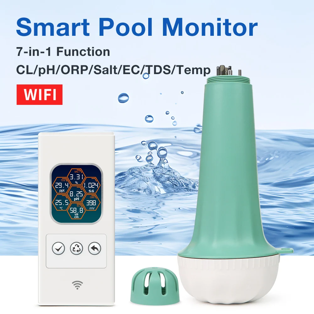 7 in 1 Water Quality Tester for Fish Tank Pool