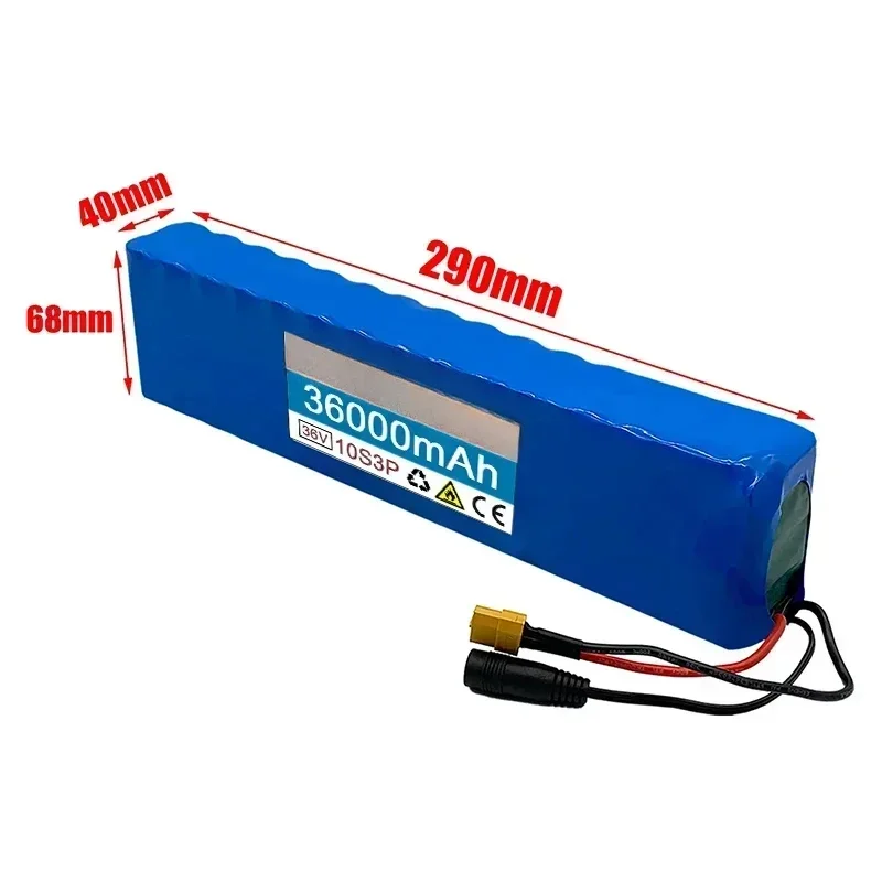 18650 Akku Anpassbarer Stecker Wiederaufladbarer Lithium-Akku 10S3P 36V36Ah 18650 600W Roller und Fahrzeuge mit BMS-Fahrrad – Detail 9