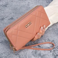 New ladies purse clutch bag fashion fresh large-capacity female purse explosions cross-border mobile phone coin purse rhombus. - Image 3