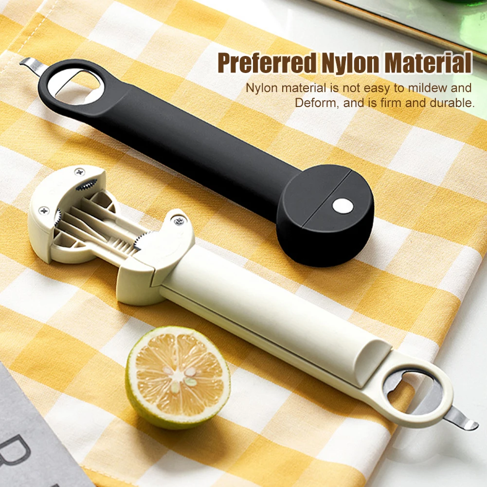 New Stainless Steel Can Opener Under The Cabinet Self-adhesive Jar Bottle  Opener Top Lid Remover Grip Jar Opener Kitchen tools - AliExpress