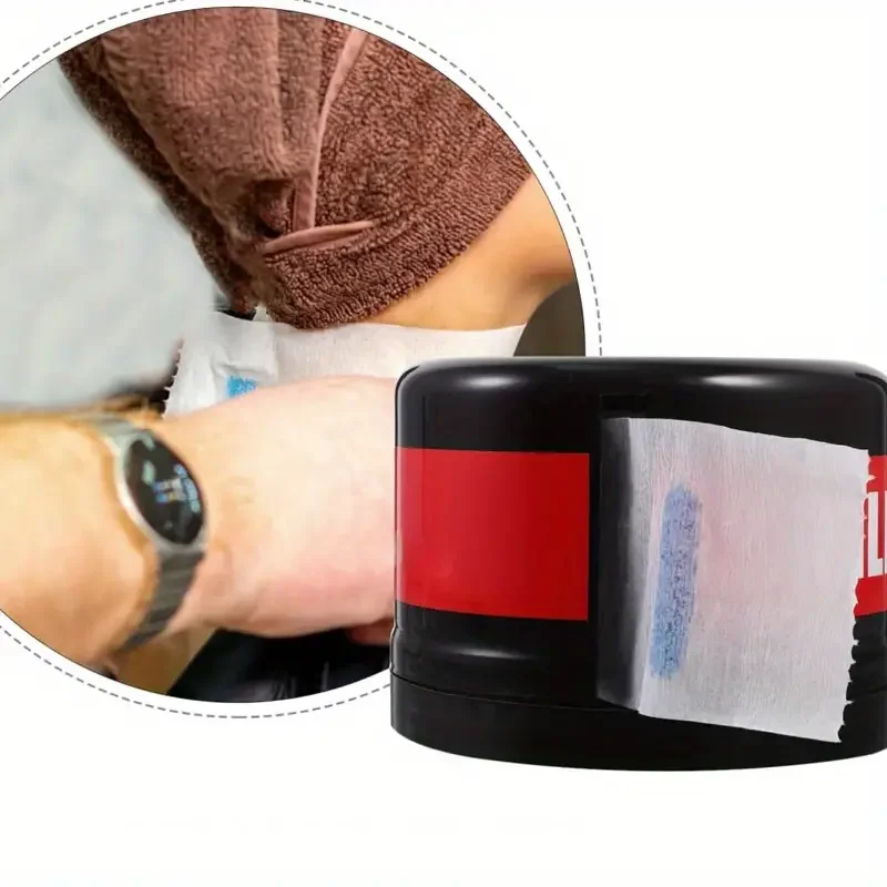 Friseur Neck Wrap Papier Container, Einweg Neck Papier Barber Neck Strip Halter SalonBarber Neck Strip Container – Detail 7