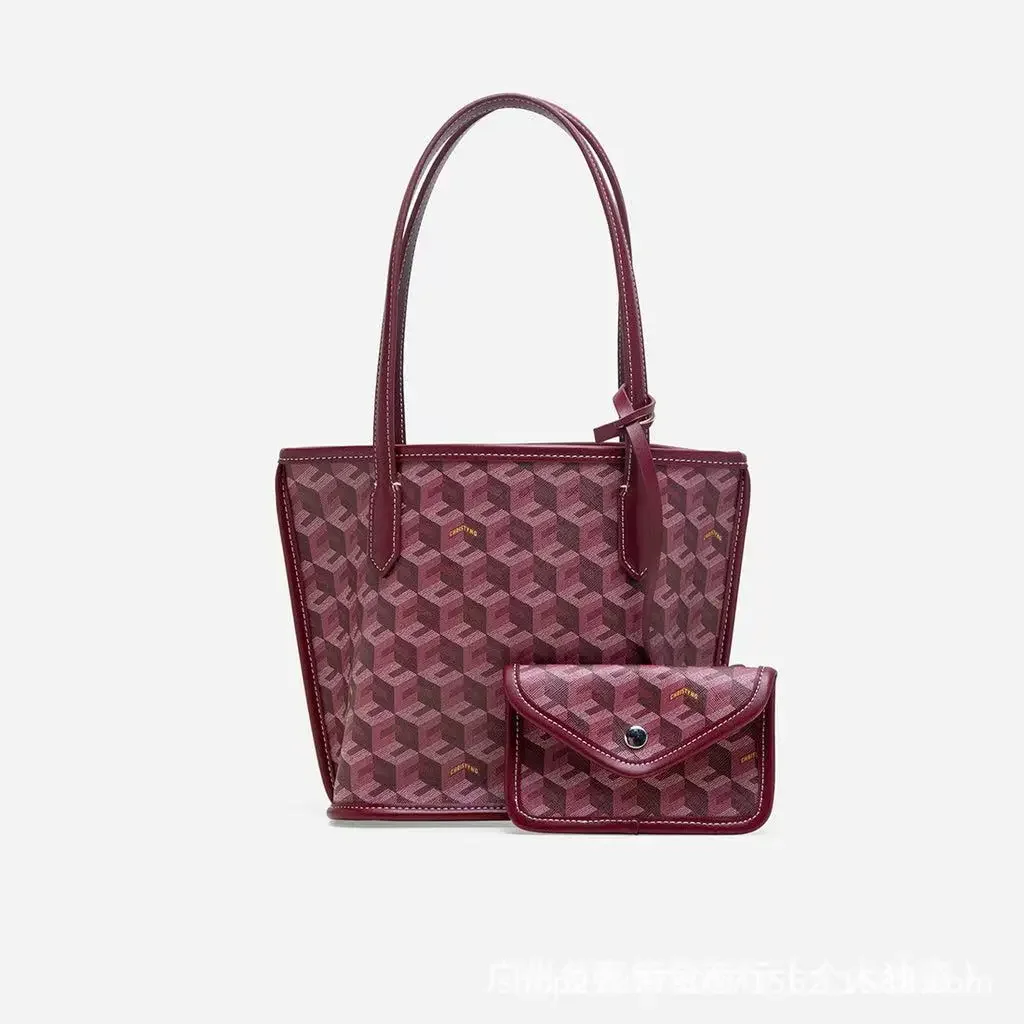 Mini Tote Bag Christy Ng Cross-Border Handbag Sturdy Handle Mother-Child Basket Design Canvas Lining Polyurethane Material 13 S98bf90a6279a44bfbc55db15d5ea7233h