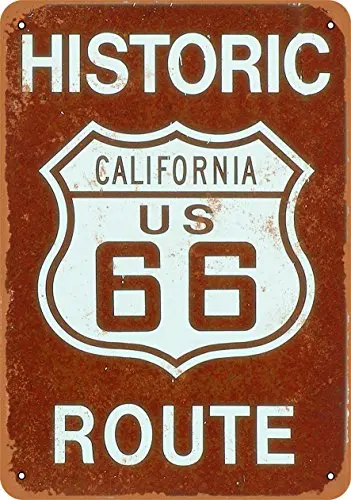 

Metal Sign - California Route 66 - Vintage Look