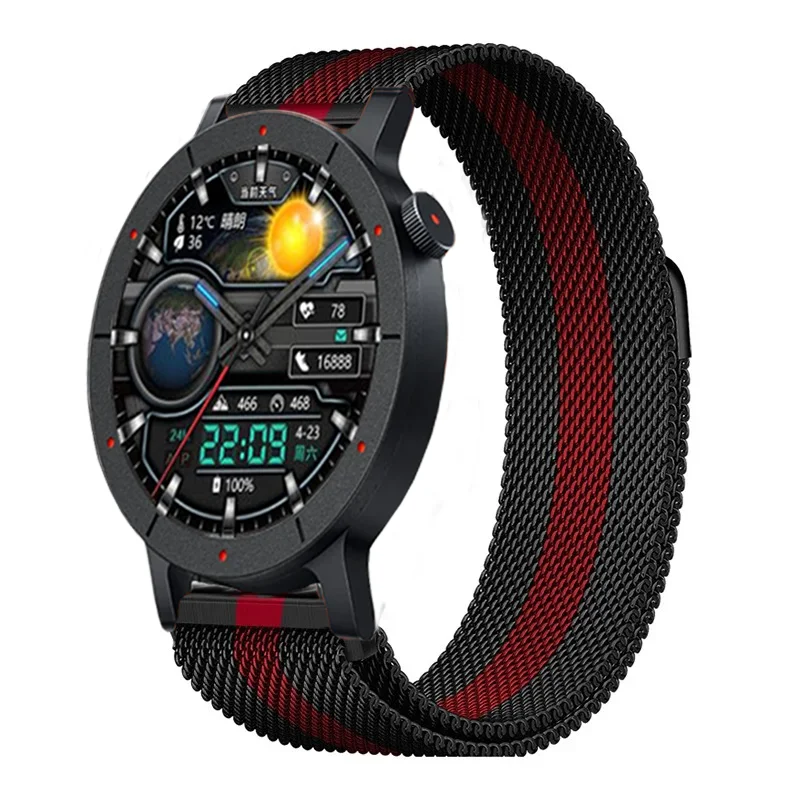 Milanese Magnetic Bracelet Sport Wristband – Breathable 22mm/20mm Strap