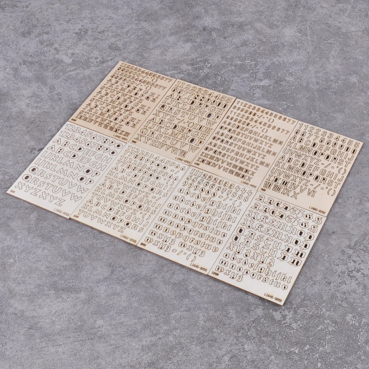 3D Englische Ziffern-Schriftarten Namensschilder Frei Kombinierbare Buchstabenblöcke für Beschilderung Markierung Namengabe Modellbausätze Universal – Detail 3