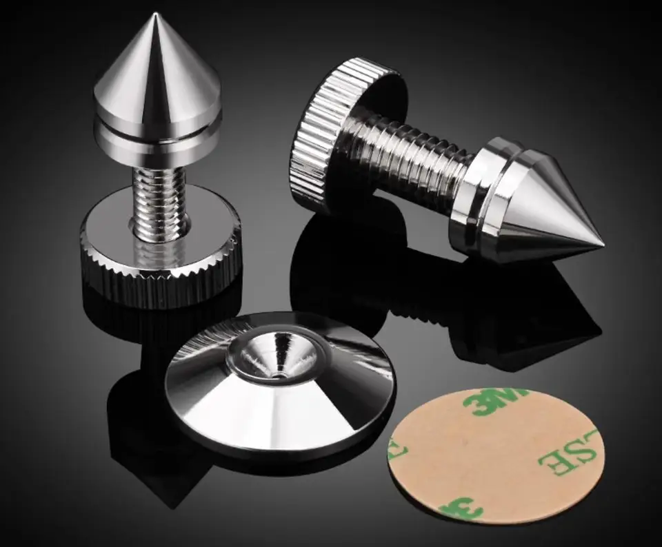 8 Supporti Antivibranti In Rame Per Altoparlanti - Piedini Isolamento Per Diffusori Hi-Fi - Foto 11