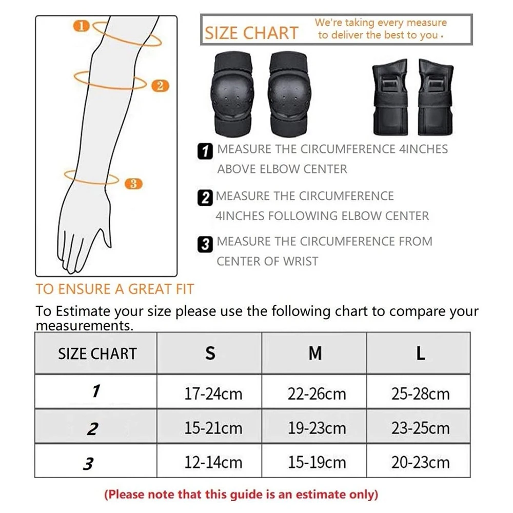 6 шт., наколенники для катания на роликах, скейтборде, велосипеде, скейтборде, с