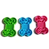 Pet Slow Food Bowl Silicone Bone Shaped Anti-Skid Dog Bowl Cats Feeding Bowls Leakproof Food Feeder Training Dog Slow Food Pet
