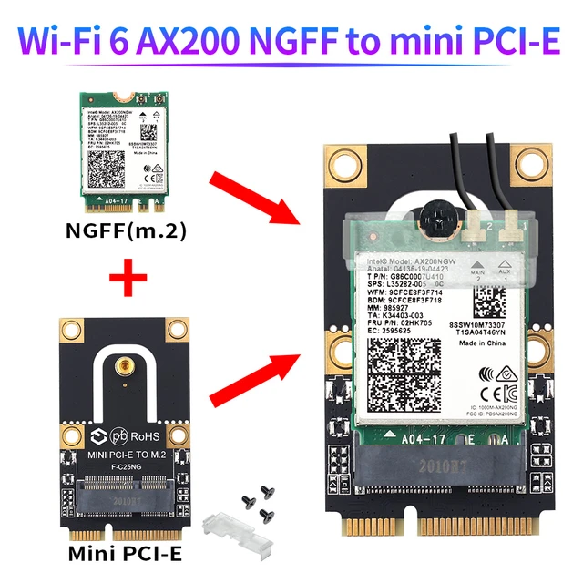 Wifi Bluetooth Wireless Card Mini Pci E | Bluetooth Wifi Adapter Pc Pci - M.2 Ngff Aliexpress