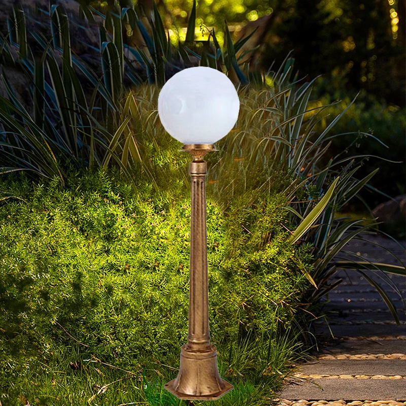 100CM LED 야외 조명 가로등 아크릴 구형 안뜰 잔디밭 램프
