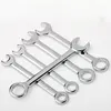 10 Piece Mini Spanner Blue Set Hand Tools Key Ring Spanner Explosion Proof Pocket Metric Spanner 4