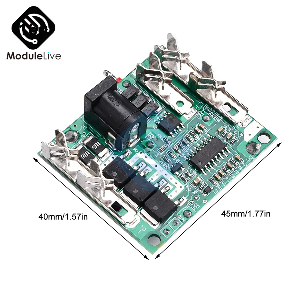 Scheda di protezione ricarica batteria 5S BMS 18/21V 20A Modulo circuito di protezione batteria al litio agli ioni di litio per utensili elettrici - immagine 6