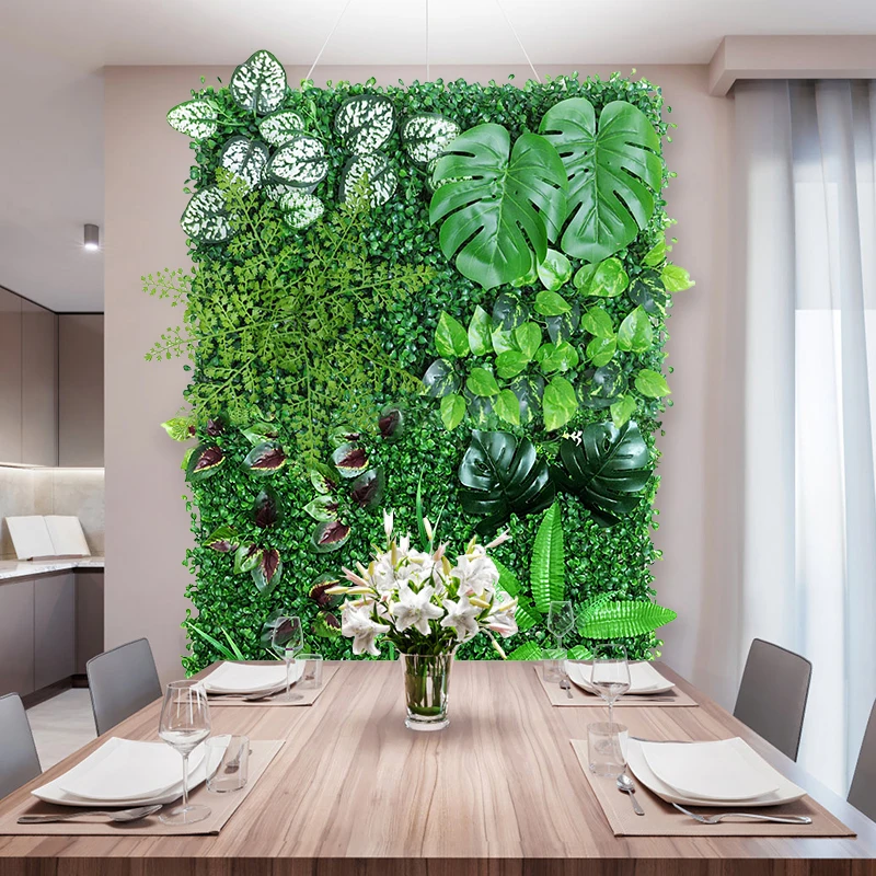 Faux Eucalyptus, Greenery Backdrop, Adequado Para Jardim Interior e Exterior, 16x24