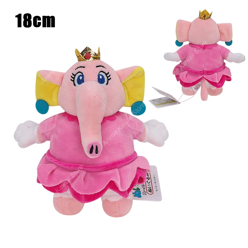 thumbnail image 1 of 35 Styles Super Bros Plush Princess Peach Goomba Toad Koopa Fire Flower Spiny Boo Waluigi Kamek Plushies Stuffed Toys for Kids, 1 of 5