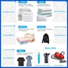 Bolsas de viaje para ahorrar espacio, organizador de Manta al vacío con sello al vacío para ropa, almohada y ropa de cama, 8/4 piezas