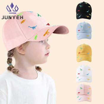 Kids Baseball Cap Dinosaur Embroidery Children Girls Boys Sun Hat Spring Summer Outdoor Adjustable Visor Baby Caps 1