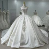 Satin Wedding Dresses Ball Gown Strapless 2025 Classic Simple Bridal Dress Beading Vestidos De Novia Customized XS149 2