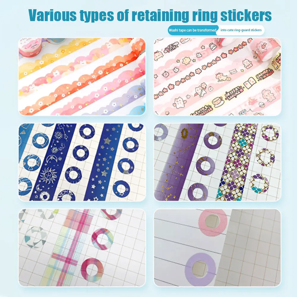 Delicious Donut Hole Punch Can Be Used for Loose-Leaf Hole Reinforcement, Dot Labeling, Only Suitable for Paper and Washi Tape - 6