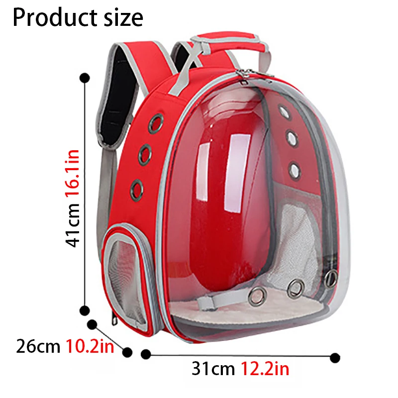 Pet Carrier Bag Space Pet Backpacks Breathable Portable Transparent Puppy Dog Transport Carrier Space Capsule Bags