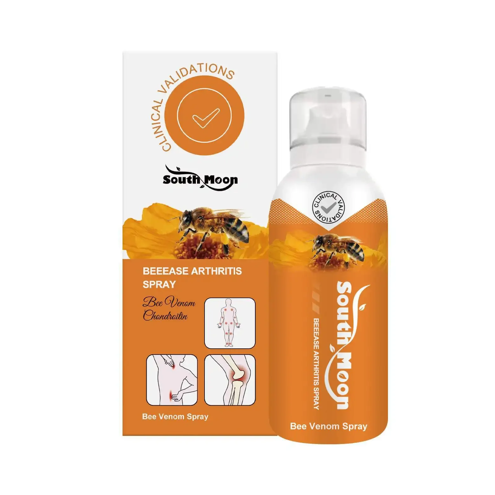 Pain Relief Cream Bee Venom Arthritis Spray Anti-Inflammatory Bone Therapy Muscle Ache Relief Treat Meniscus Sprain Medical Joint Analgesic Spray