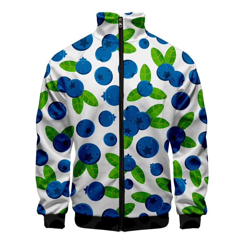 thumbnail image 1 of Chaqueta con estampado 3D de limón, melocotón y plátano para hombre, moda urbana, abrigo de manga larga de gran tamaño, chaquetas con cremallera de frutas de dibujos animados, ropa, 1 of 5
